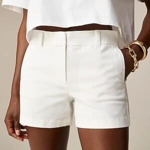 J. Crew White Chino Shorts